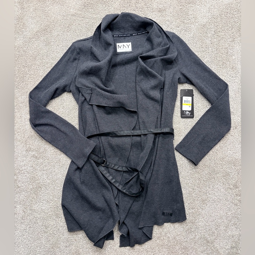 NWT Marc New York Charcoal Gray Knit Jacket